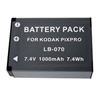 Batería Kodak LB-070 de ión de lítio recargable